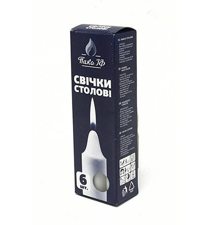 Свечи хозяйственные 6шт 16см Свечи хозяйственные 6шт 16см