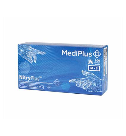 Перчатки нитриловые MediPlus 100шт М Перчатки нитриловые MediPlus 100шт М